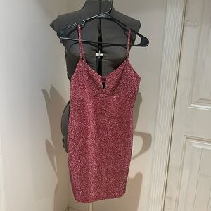 NWT SPARKLY PINK WOMENS SUZE SMALL DRESS